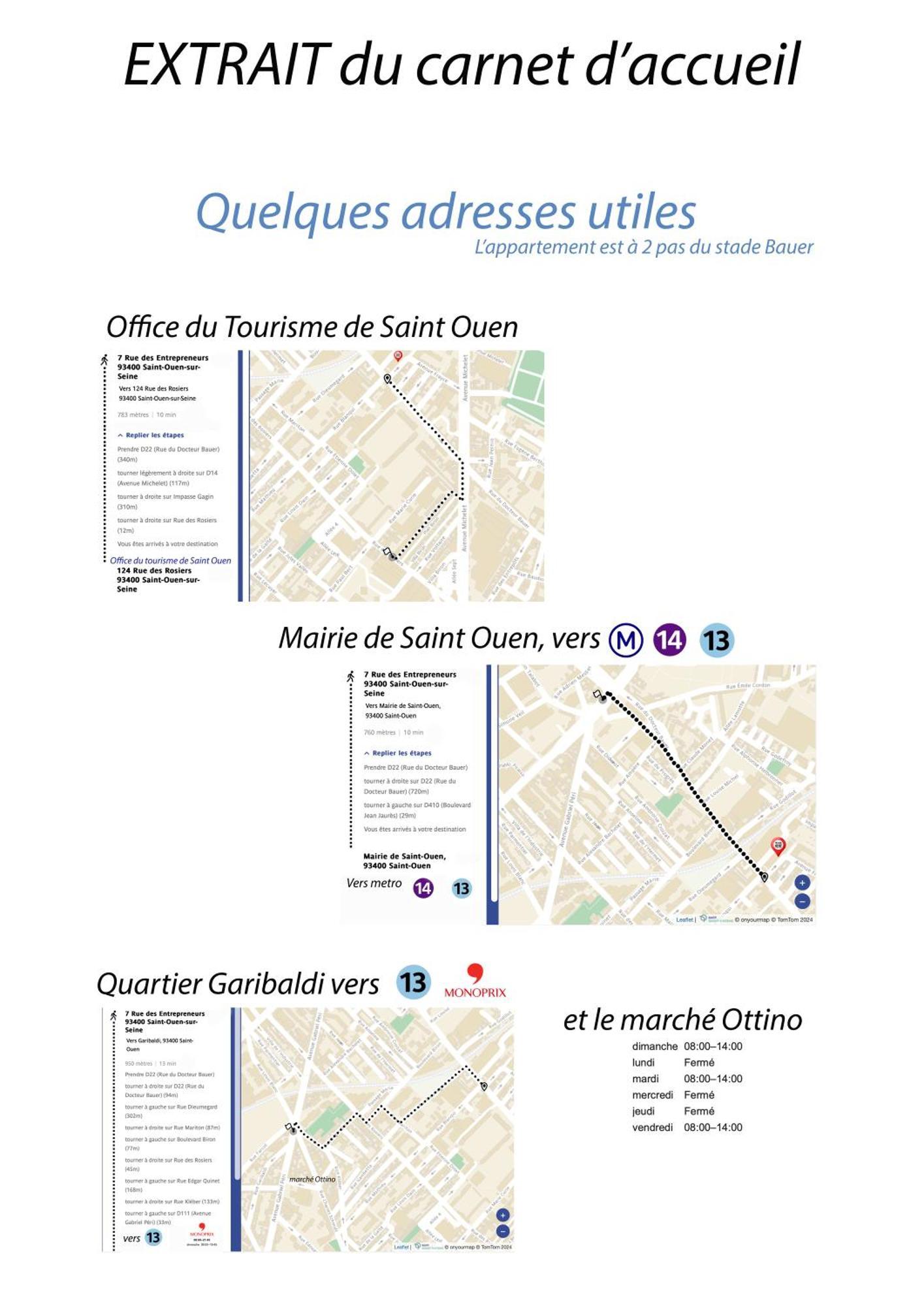 "Starry In So" 47M2, Lits Jumeaux, Parking Gratuit, Rue Calme Et Arboree, Metro 10 Min, Stade De France 24Min A Pied Saint-Ouen  Buitenkant foto